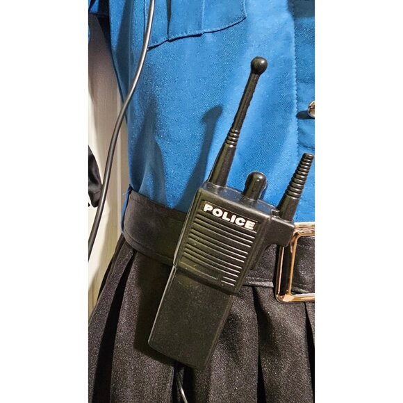 Officer Cop Cutie Costume Girls 12-14 Police Set Handcuffs Radio Sunglasses - Picture 5 of 9